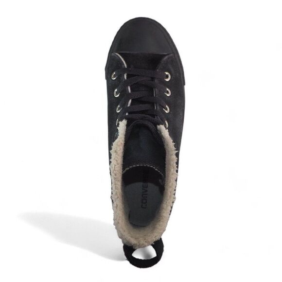 Converse Chuck Taylor Hollis High 'Black Suede' Sneakers 632568C Youth 4 - Picture 9 of 12